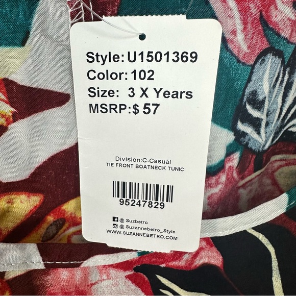 Suzanne Betro Leaf Pattern Blouse - Picture 5 of 6